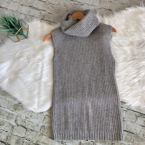 Crewcuts Other - Crewcuts Gray Girls Knit Turtle Neck Sweater Dress